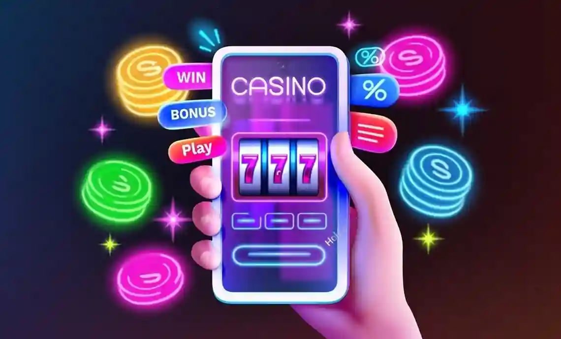 Casino-style games section on BD77 for adult entertainment